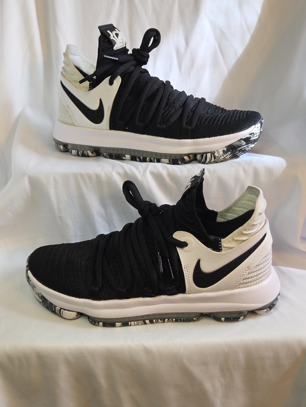 🔥 Nike Zoom KD 10 "Oreo" Flyknit Basketball Shoes 🔥